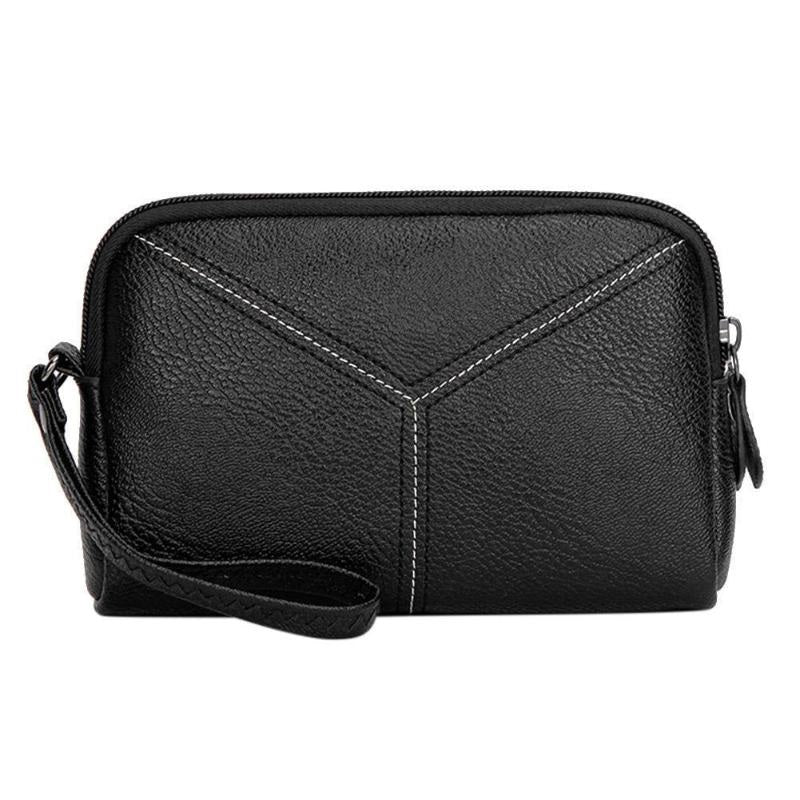 PU Leather Solid Color Long Wallet Clutch Bag Mssza