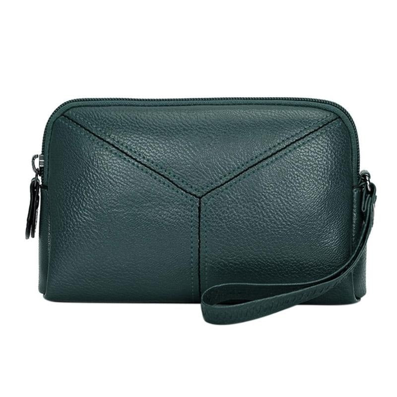 PU Leather Solid Color Long Wallet Clutch Bag Mssza