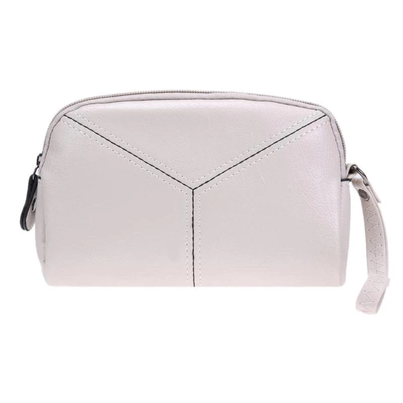 PU Leather Solid Color Long Wallet Clutch Bag Mssza