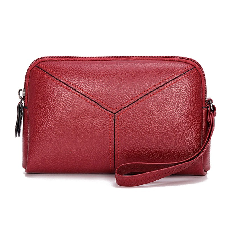 PU Leather Solid Color Long Wallet Clutch Bag Mssza