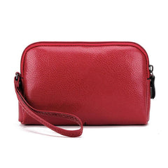 PU Leather Solid Color Long Wallet Clutch Bag Mssza