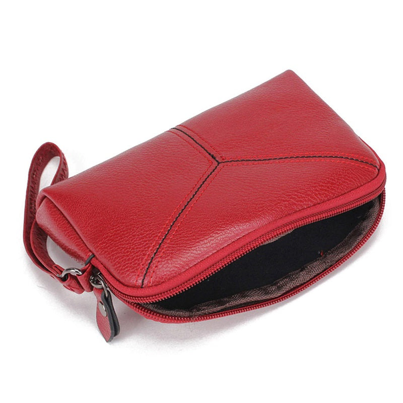 PU Leather Solid Color Long Wallet Clutch Bag Mssza
