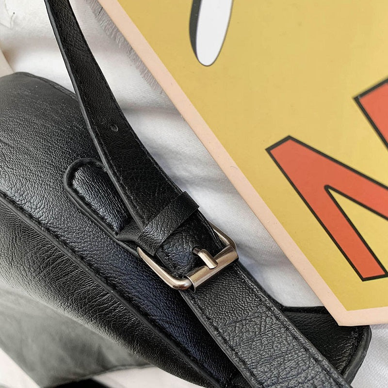 PU Leather Solid Soft Shoulder Bag Mssza
