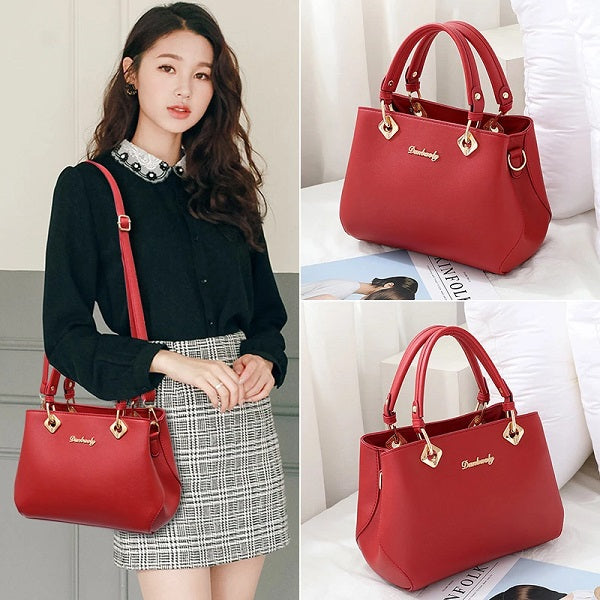 PU Leather Tassel Totes Top-Handle Hand Bags Mssza