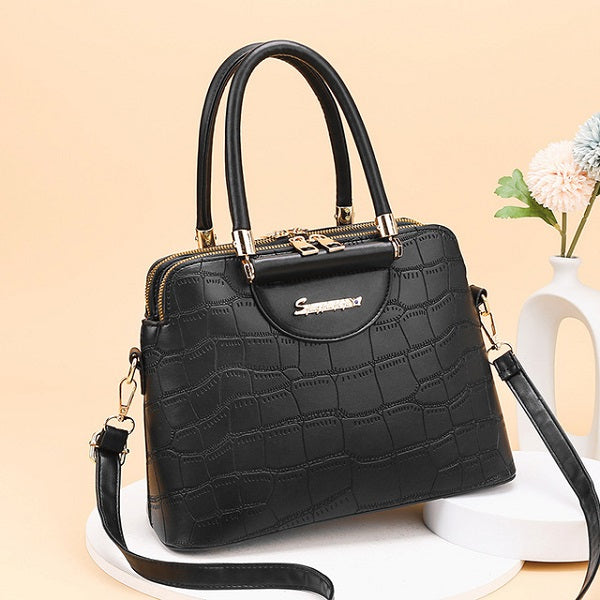 PU Leather Totes Top-handle Shoulder Bag Mssza