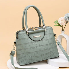 PU Leather Totes Top-handle Shoulder Bag Mssza