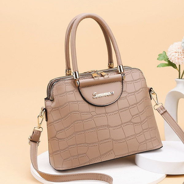 PU Leather Totes Top-handle Shoulder Bag Mssza