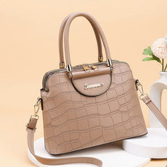 PU Leather Totes Top-handle Shoulder Bag Mssza