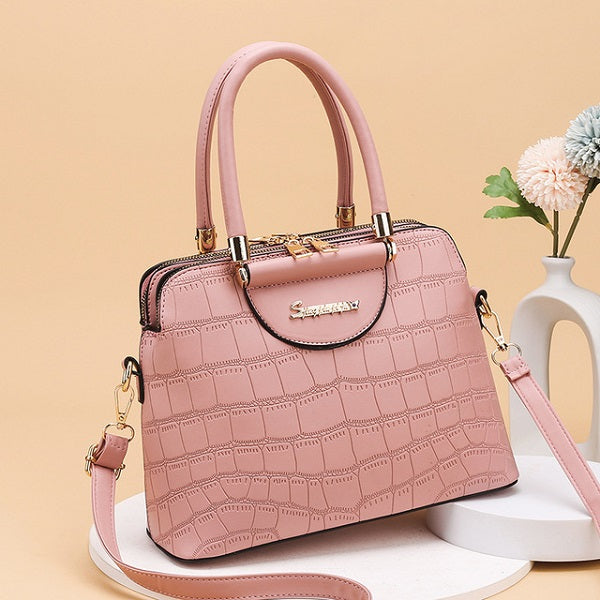 PU Leather Totes Top-handle Shoulder Bag Mssza