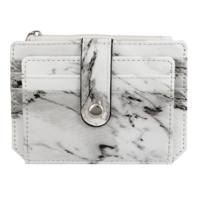 PU Leather Zipper Soft Square Small Clutch Wallet Mssza