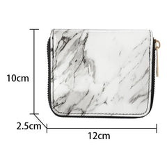 PU Leather Zipper Soft Square Small Purse Mssza