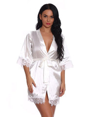 Pajamas Dress T Back 2 Piece Lace Lingerie Sleepwear Mssza