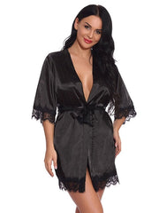 Pajamas Dress T Back 2 Piece Lace Lingerie Sleepwear Mssza