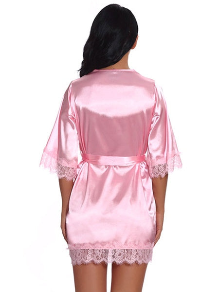 Pajamas Dress T Back 2 Piece Lace Lingerie Sleepwear Mssza