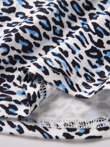 Pajamas Giraffe Print Turndown Collar Long Sleeves Polyester Lingerie Sleepwear Mssza