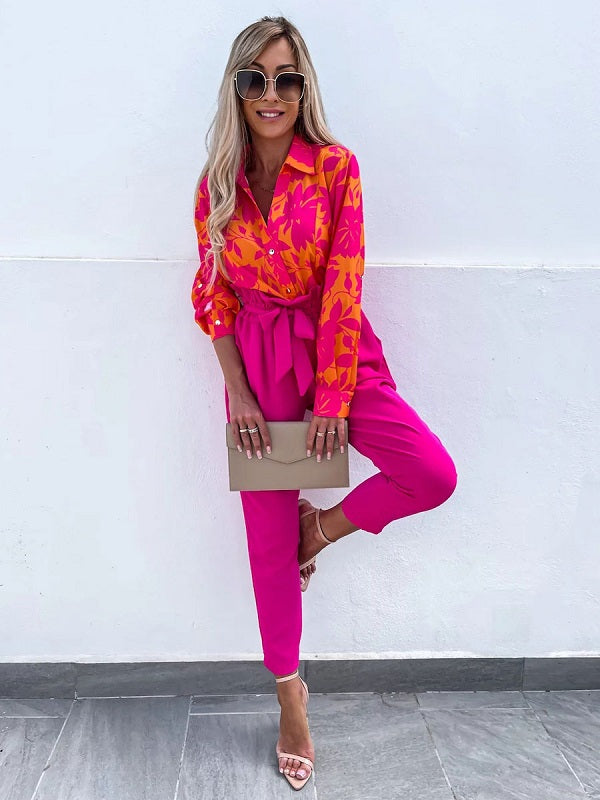Pants Lace Up Polyester Trousers Mssza