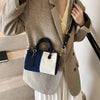 Patchwork Colorblock Denim Casual Street Cross Body Mini Handbags Mssza