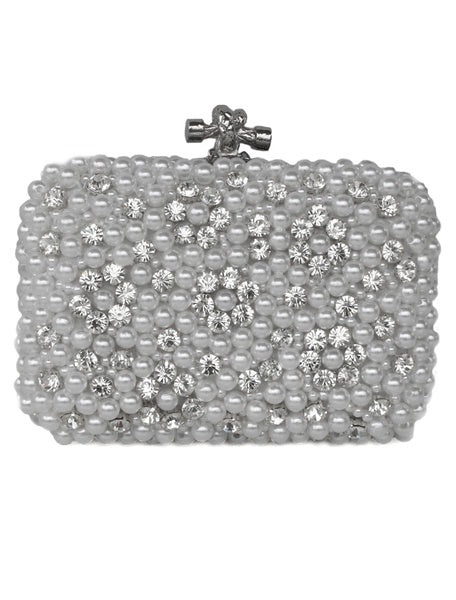 Pearl Beaded Evening Bag Mssza