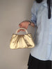 Pearl Handle Square Shoulder Small Messenger Dinner Clutch Purse Mssza