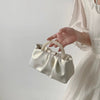 Pearl Handle Square Shoulder Small Messenger Dinner Clutch Purse Mssza