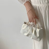 Pearl Handle Square Shoulder Small Messenger Dinner Clutch Purse Mssza
