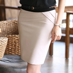 Pencil High Waist Above Knee Casual Office Bodycon Elegant Skirts Mssza