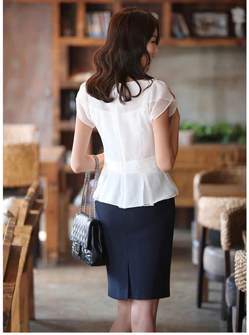 Pencil High Waist Above Knee Casual Office Bodycon Elegant Skirts Mssza