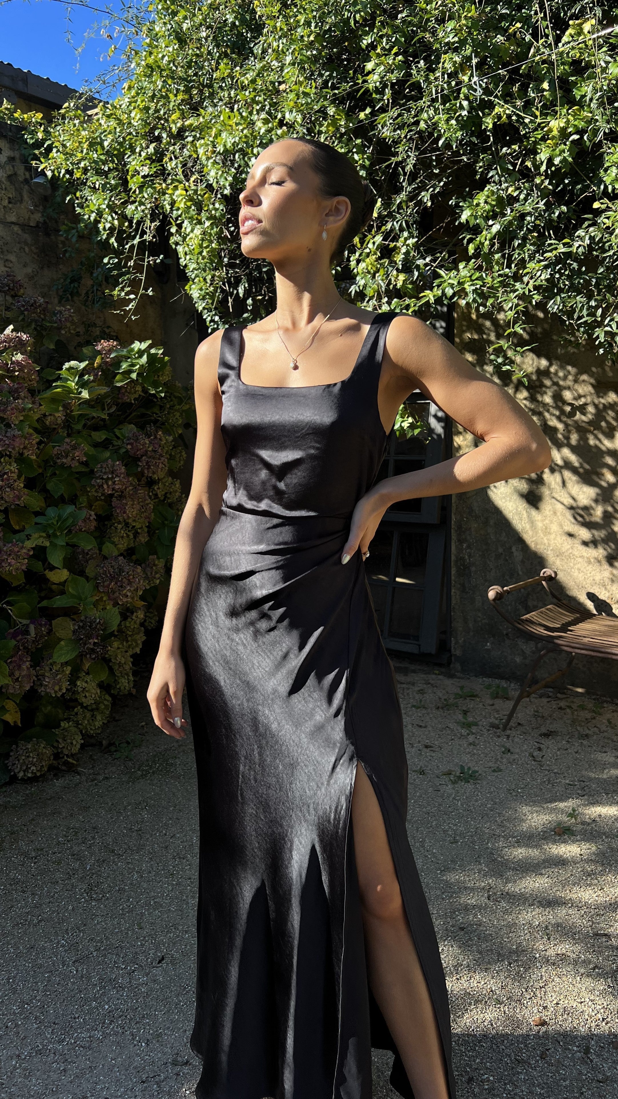 Alaria Maxi Dress Black Mssaz Desses