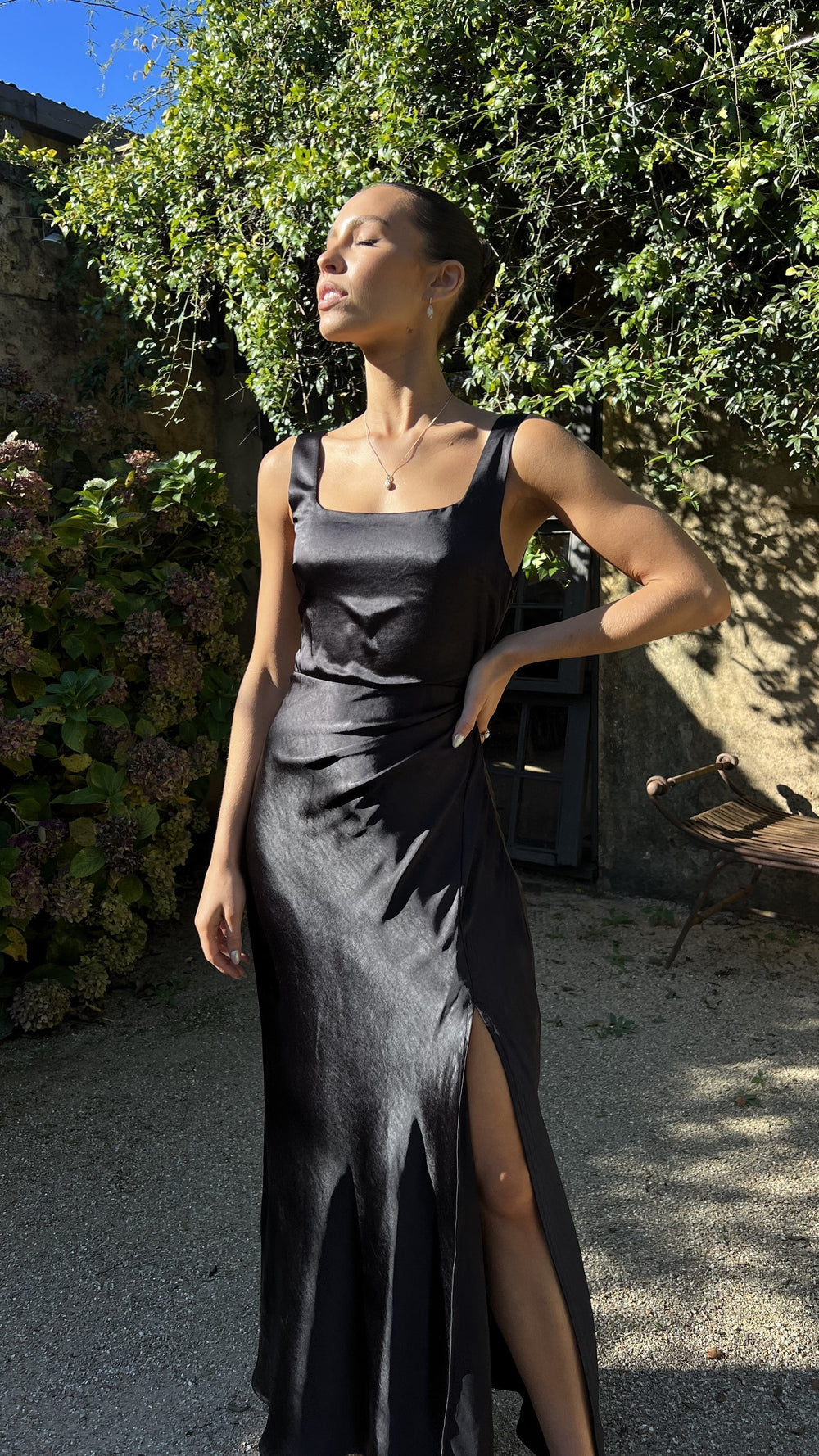 Alaria Maxi Dress Black Mssaz Desses