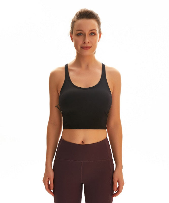 Plain Racerback yoga Fitness short blouses Mssza