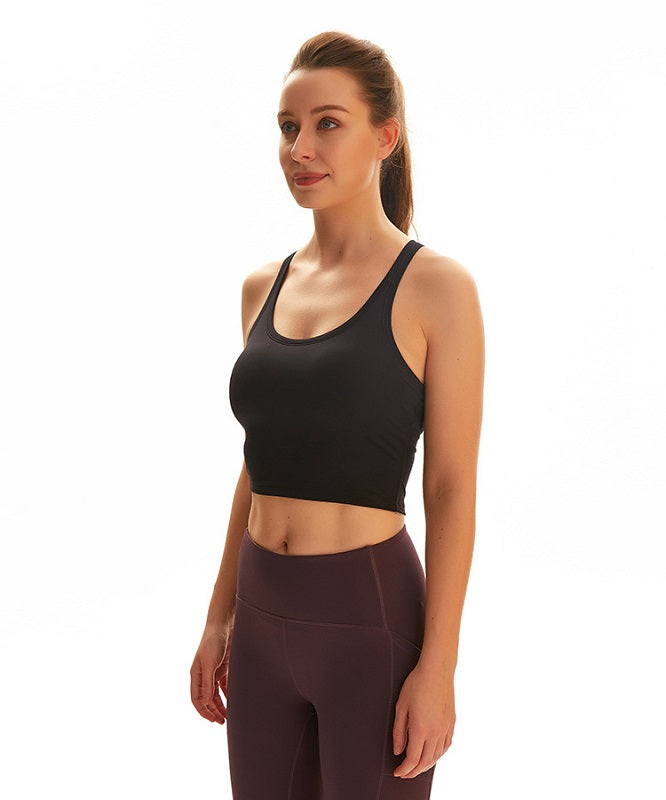 Plain Racerback yoga Fitness short blouses Mssza
