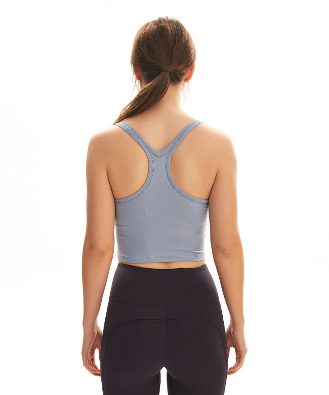 Plain Racerback yoga Fitness short blouses Mssza