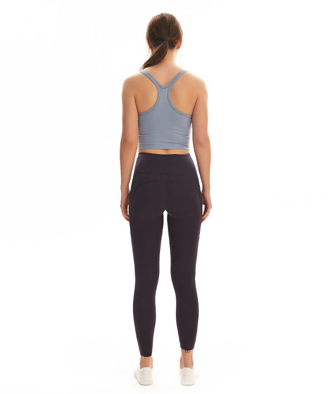 Plain Racerback yoga Fitness short blouses Mssza