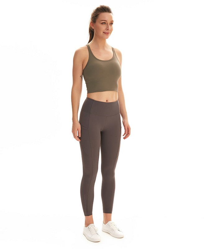 Plain Racerback yoga Fitness short blouses Mssza