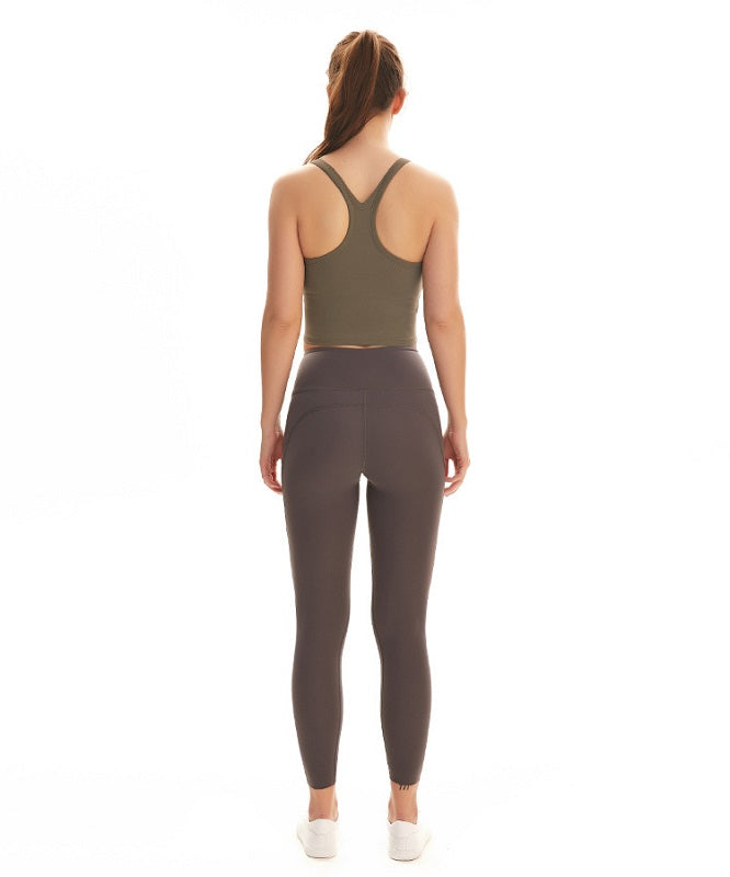 Plain Racerback yoga Fitness short blouses Mssza