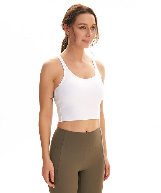 Plain Racerback yoga Fitness short blouses Mssza