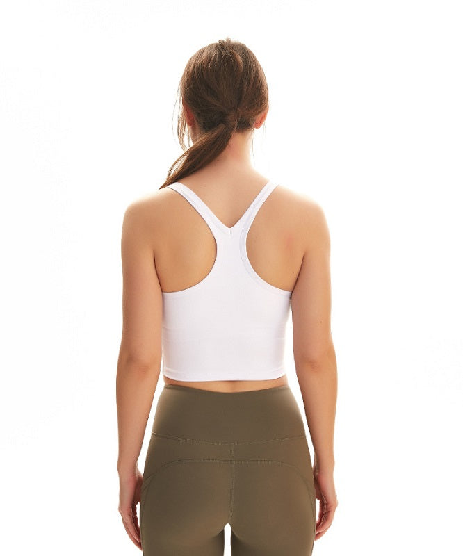 Plain Racerback yoga Fitness short blouses Mssza