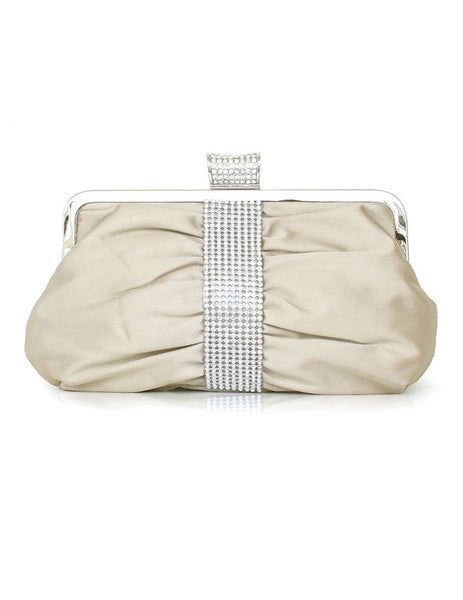 Pleated Silk Evening Bag Mssza