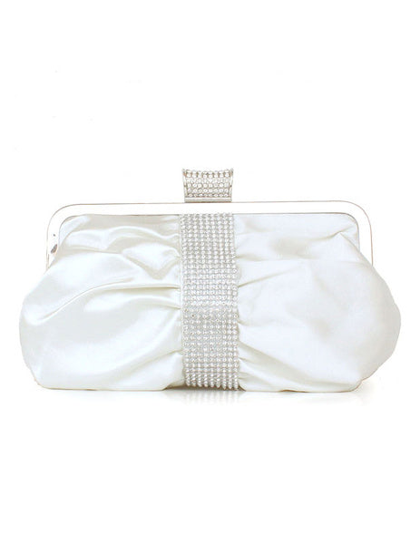Pleated Silk Evening Bag Mssza