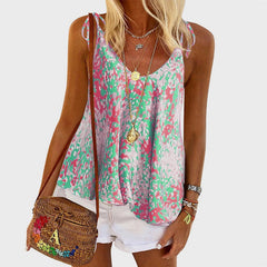 Plus Size Boho Backless Sleeveless Streetwear Strap Blouse Mssza