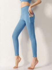 Pocket Yoga Pants High Waist Sports Long Fitness Tights Gym Mssza