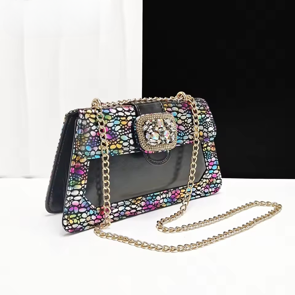 Square Toe Sandals With Matching Handbag Set Perfect for Weddings and Parties Mssza