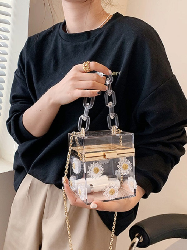 Popular Transparent Small Design Shoulder Bags Mssza