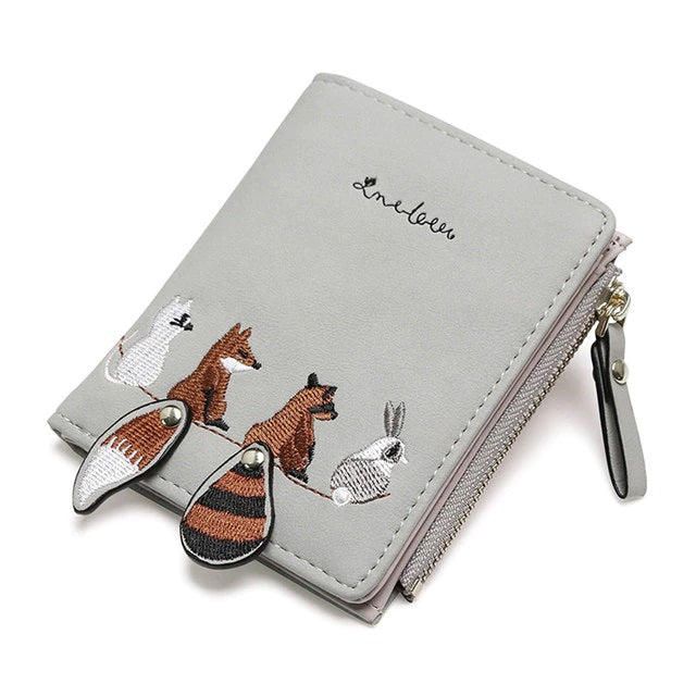 Portable Zipper PU Leather Wallet Mssza
