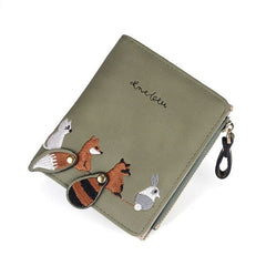 Portable Zipper PU Leather Wallet Mssza