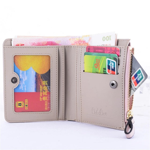 Portable Zipper PU Leather Wallet Mssza