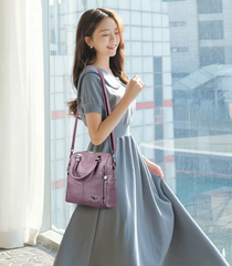 Preppy Style Multifunction Silt Pocket Travel School Leather Backpack Mssza