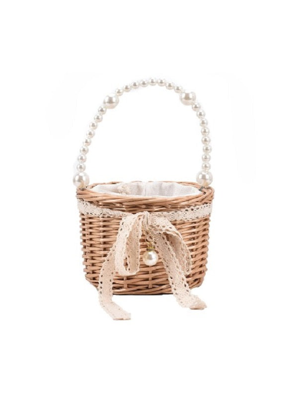 Pretty Pearl Rosette Handbags Mssza