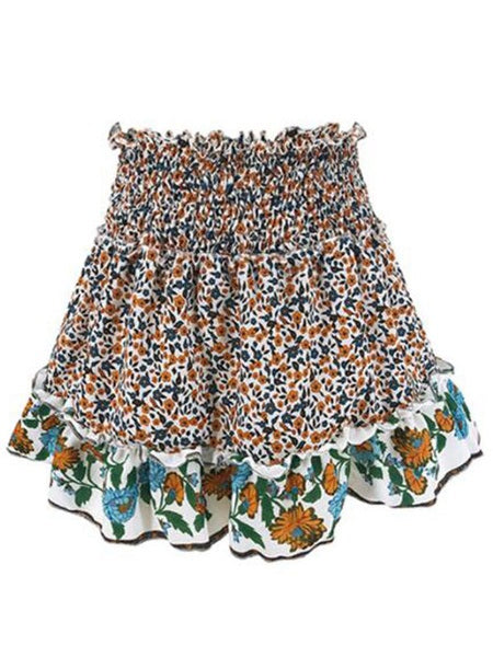 Printed Bottoms Casual Skirt For Women Mssza