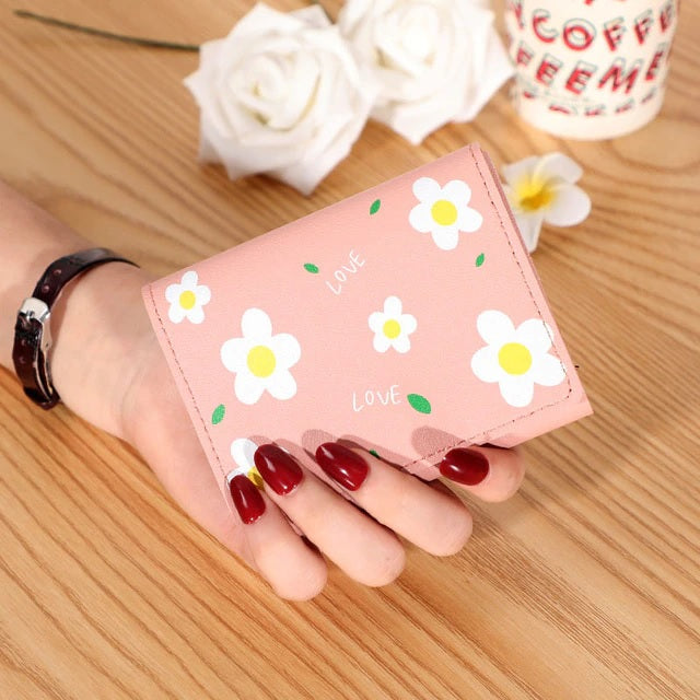Printed Floral Large Capacity Wallet Mssza